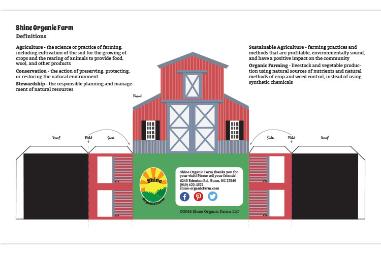 barn paper model side one