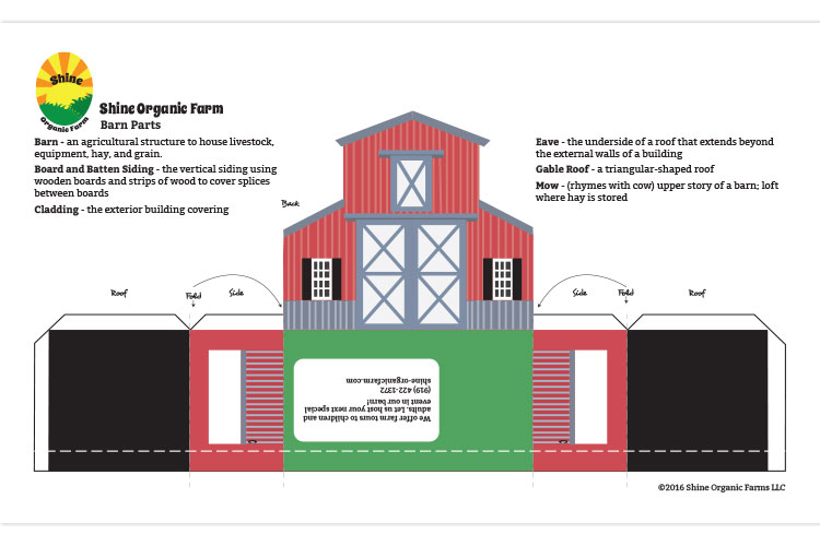 barn paper model second set