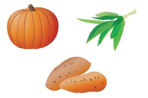 Pumpkin, Sage, Yam