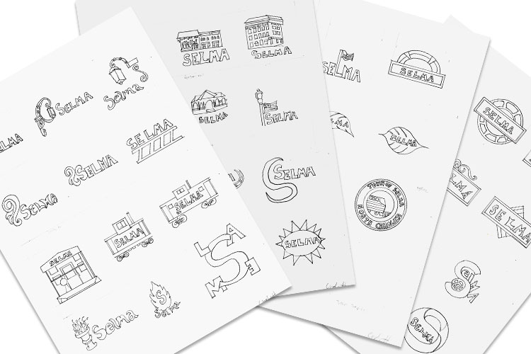 logo thumbnail sketches